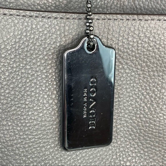 Coach Colorblock Mixed Leather Fulton 25006 DK/Heather Gray Black $350 - Picture 9 of 13